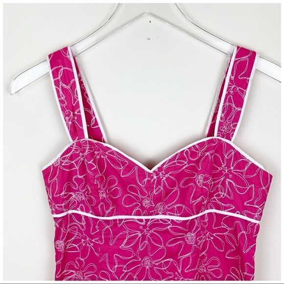 Lily Pulitzer Pink/White Kinsey Sundress in Sundial Sz 4 - Picture 3 of 11